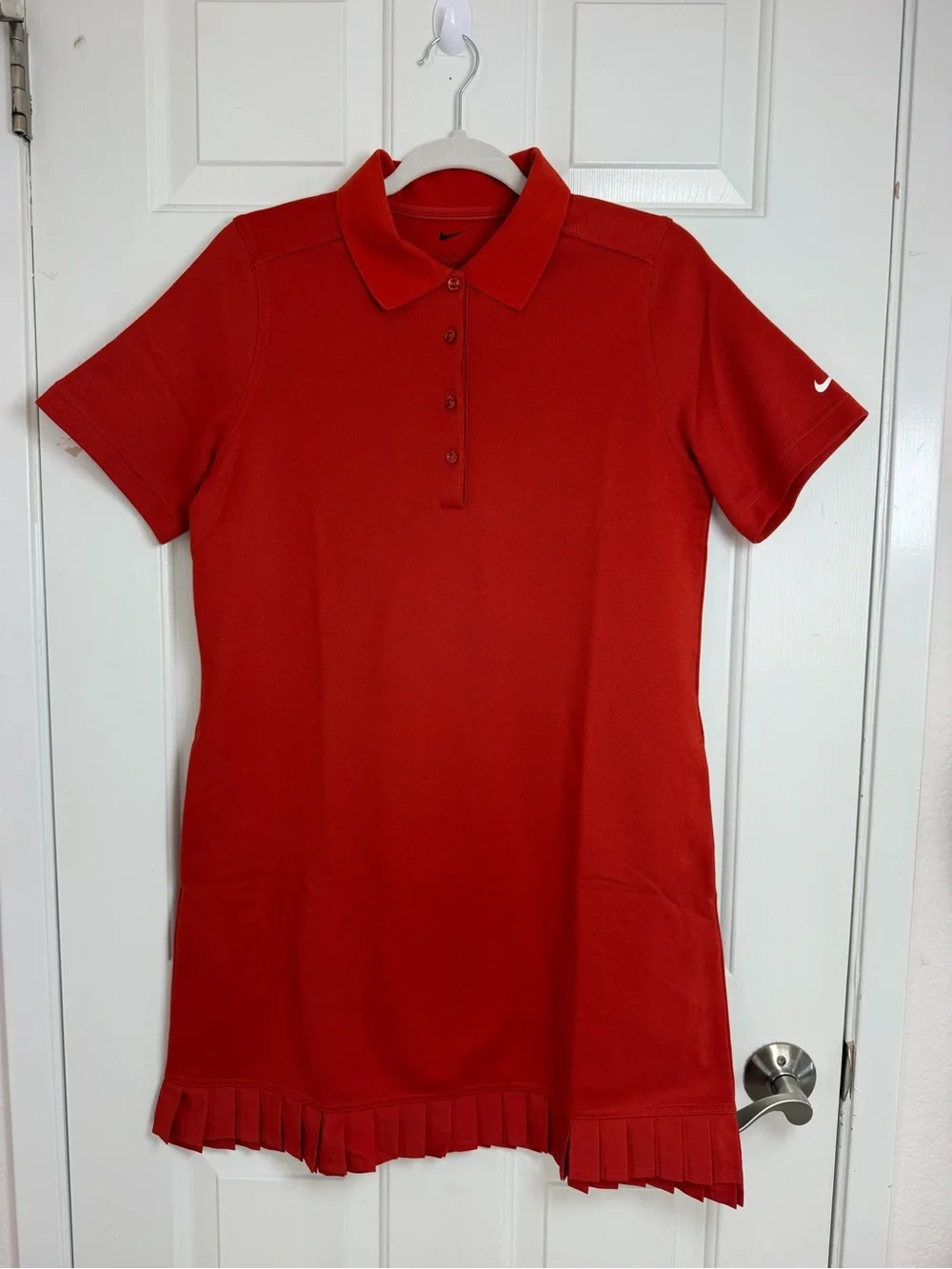 Nike Women's Golf Polo Dress w Pockets Medium Dragon Orange IF8522-626